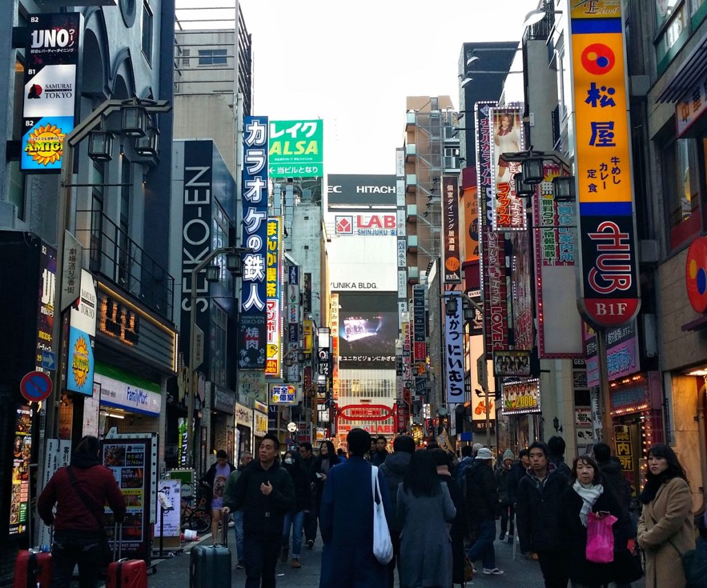 Kabukicho street in Shinjuku tokyo