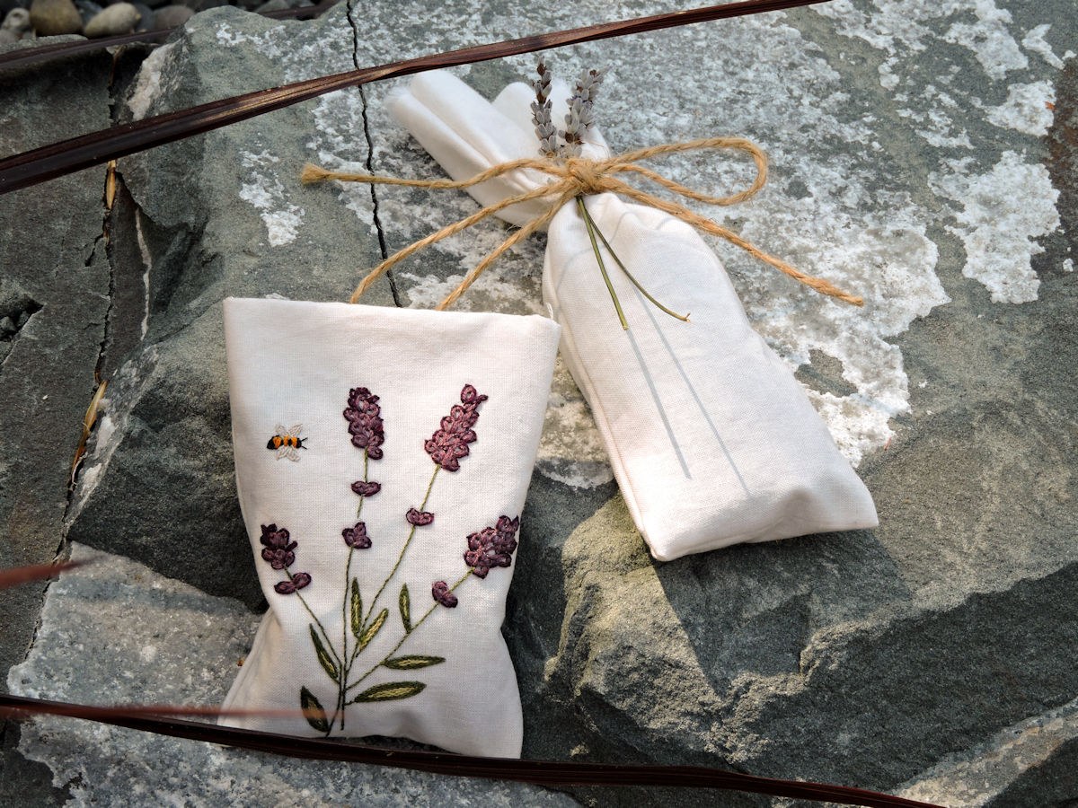 Harvesting Lavender To Make Sachets