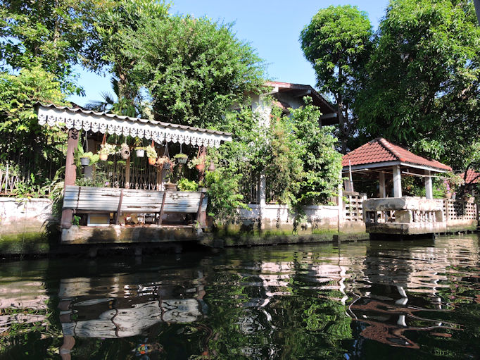 houses and decks along canals