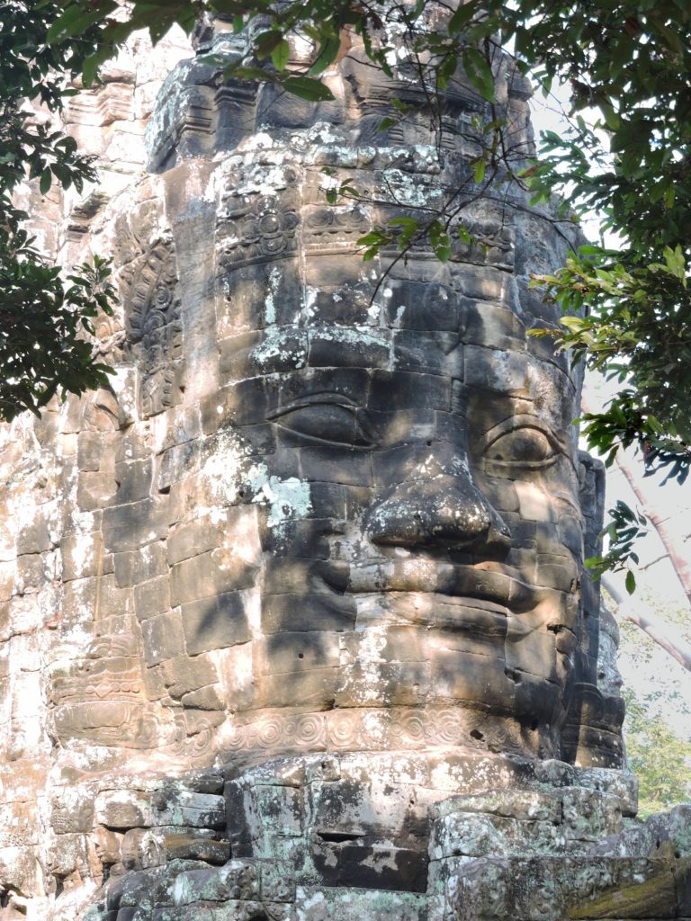 Angkor Thom gateway stone head