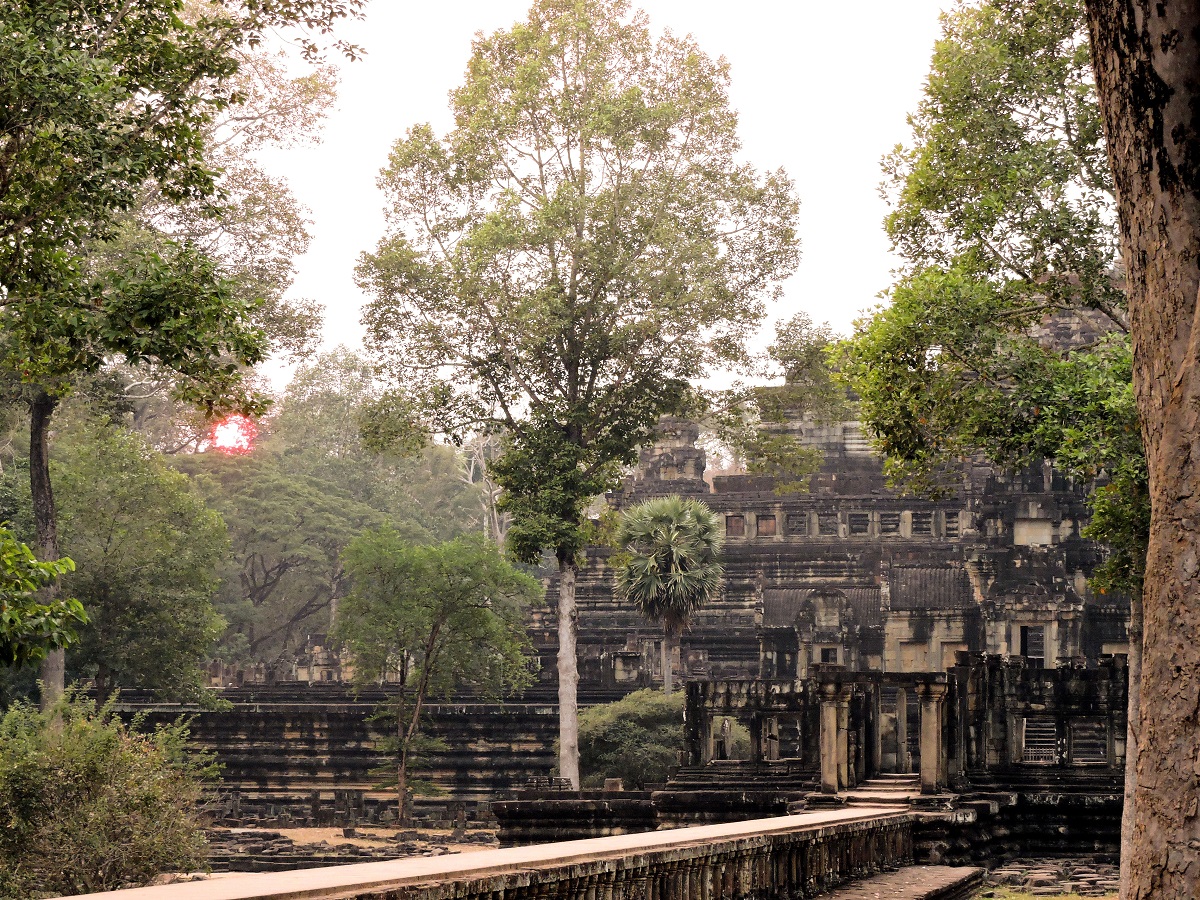 Sunset from Unesco site of Angkor