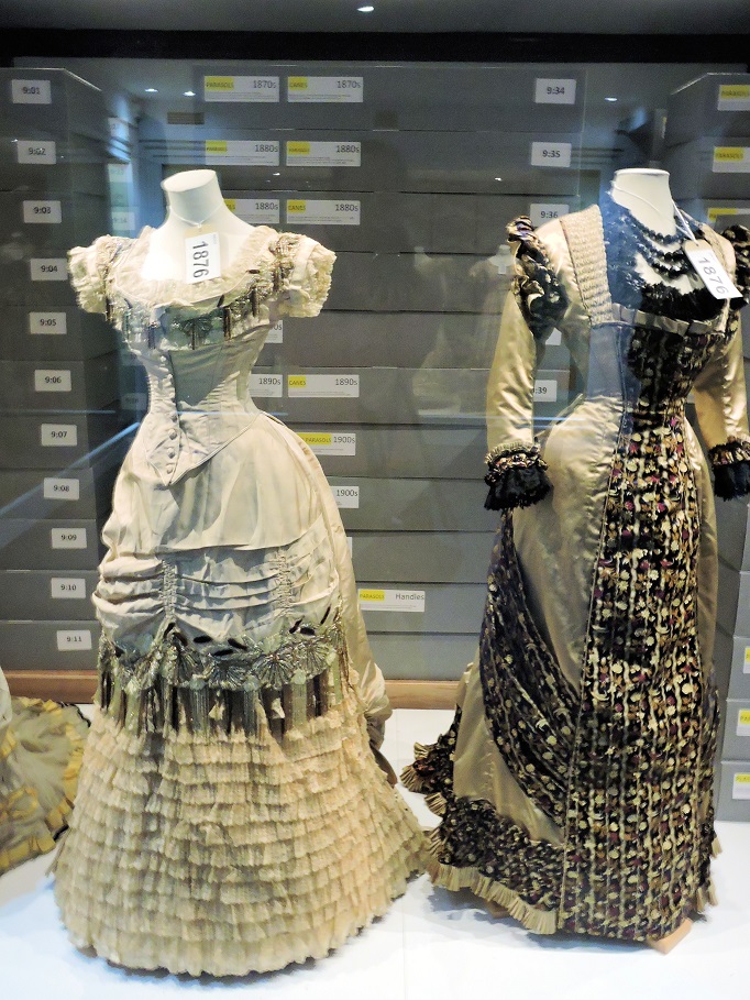 two dresses from the 19th century