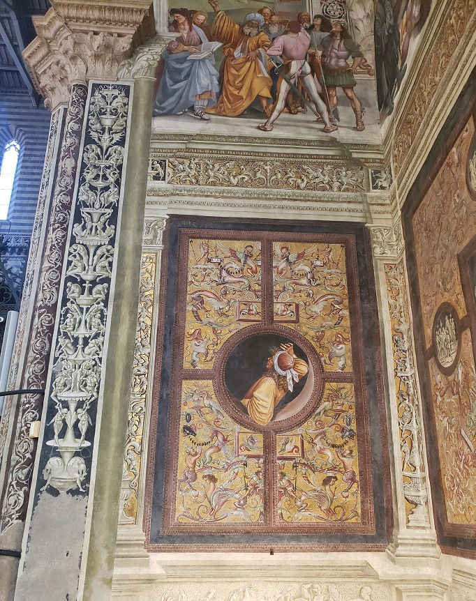 paintings inside duomo