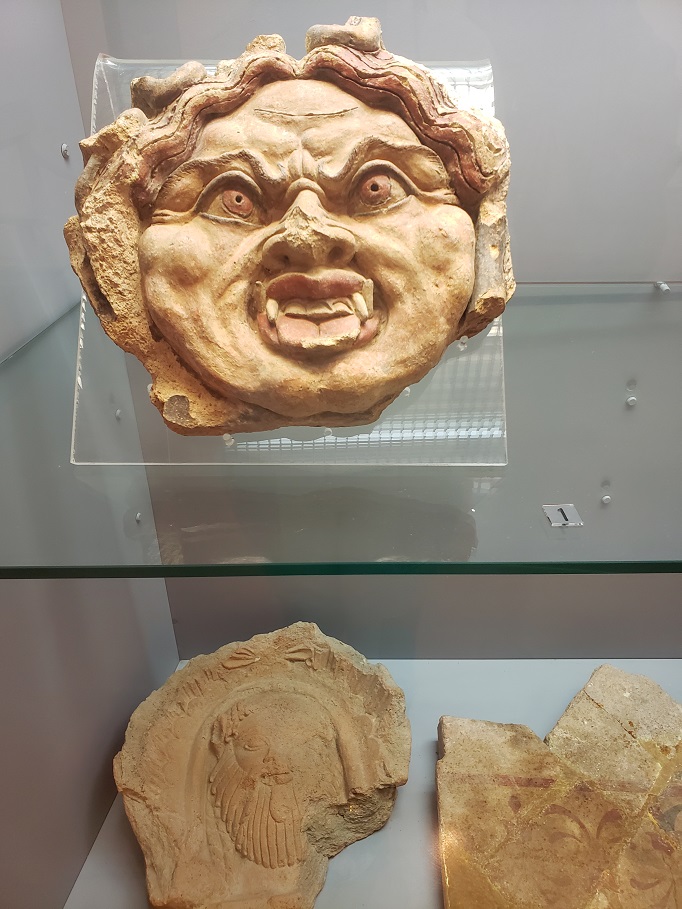 terracotta gorgon head