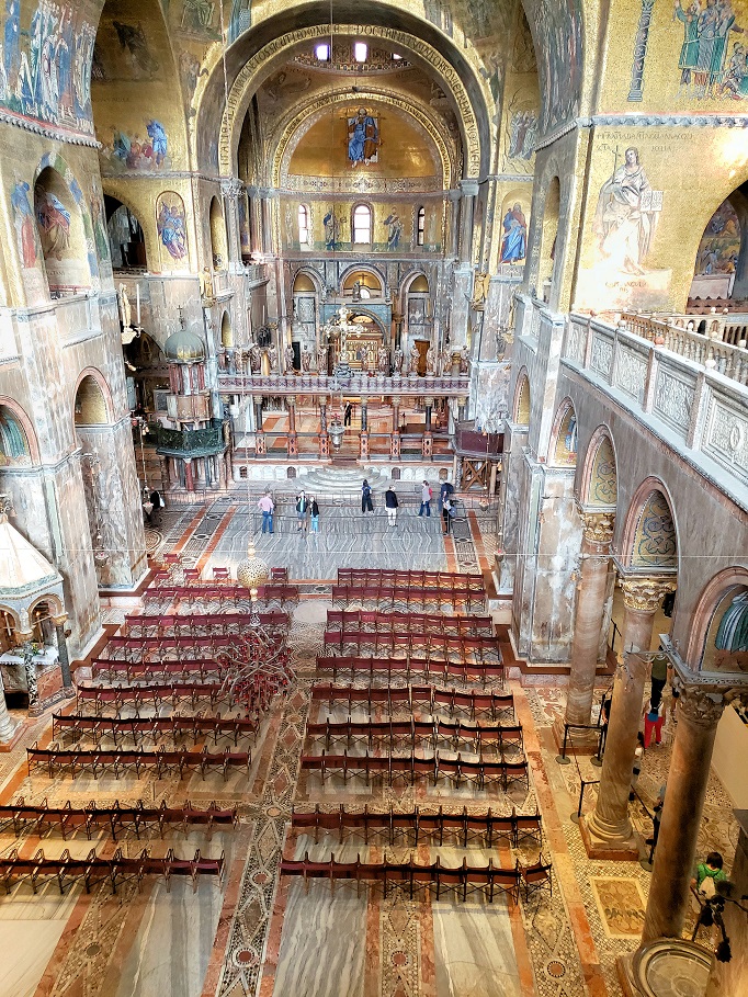 view looking down inside st marks