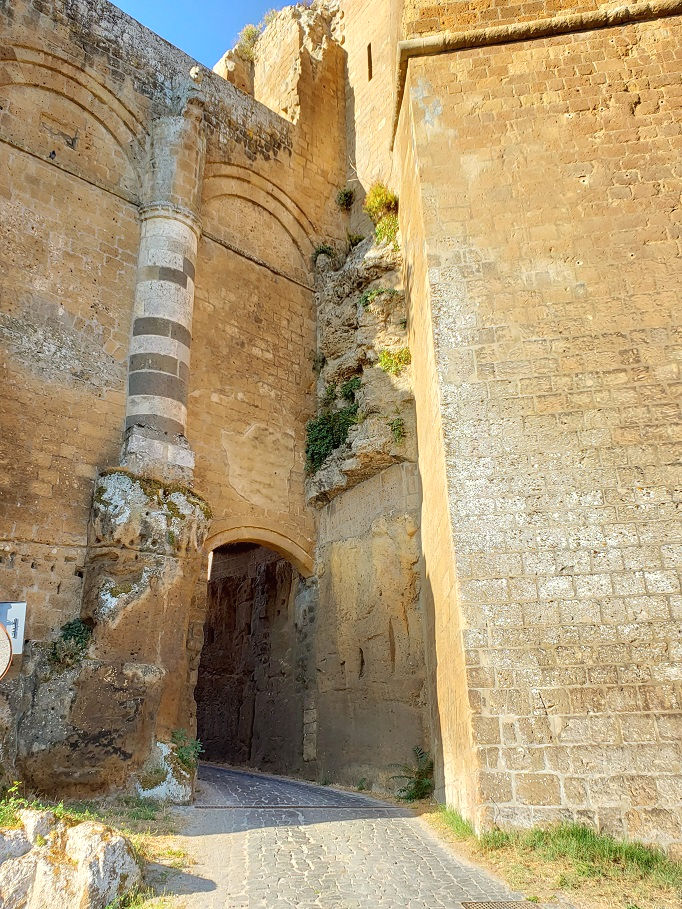 orvieto hilltop fortress walls