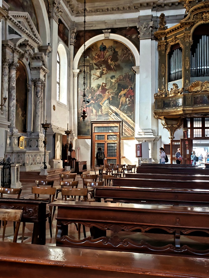 inside church