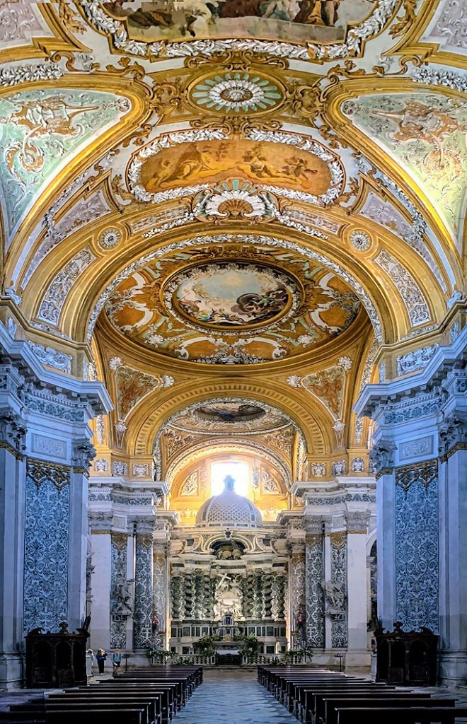 ornate interior of church