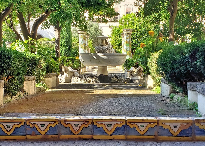 garden fountain