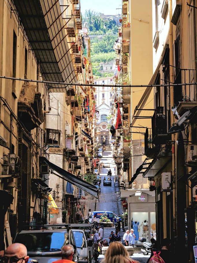 narrow crowded street