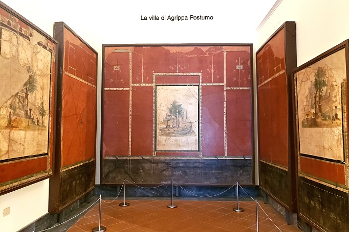 relocated frescoes from the villa of agrippa