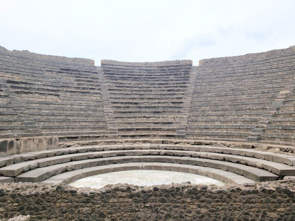 seats of the smaller theater arranged in a half circle