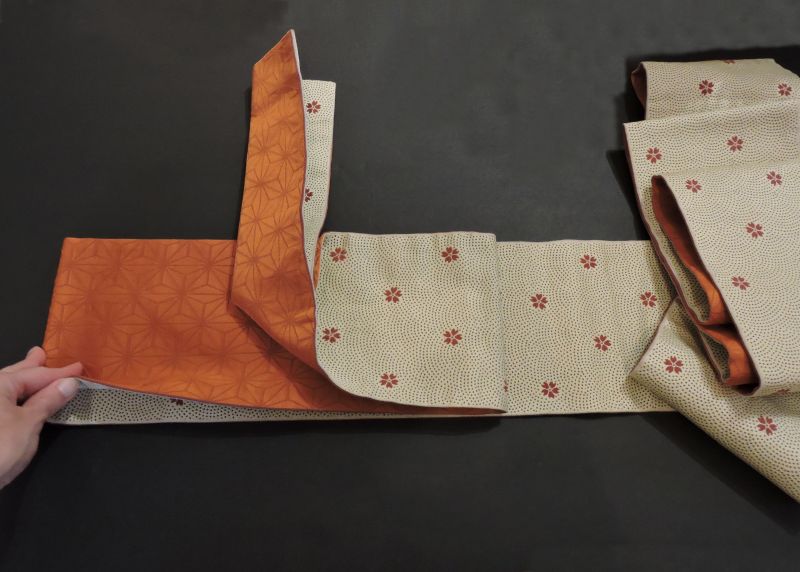 how to fold the fabric obi show
