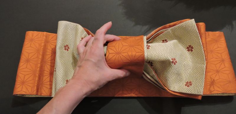 Japanese obi belt bow