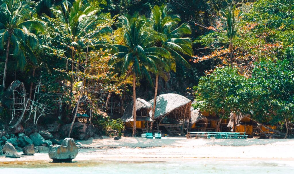 jungle beach huts for sleeping