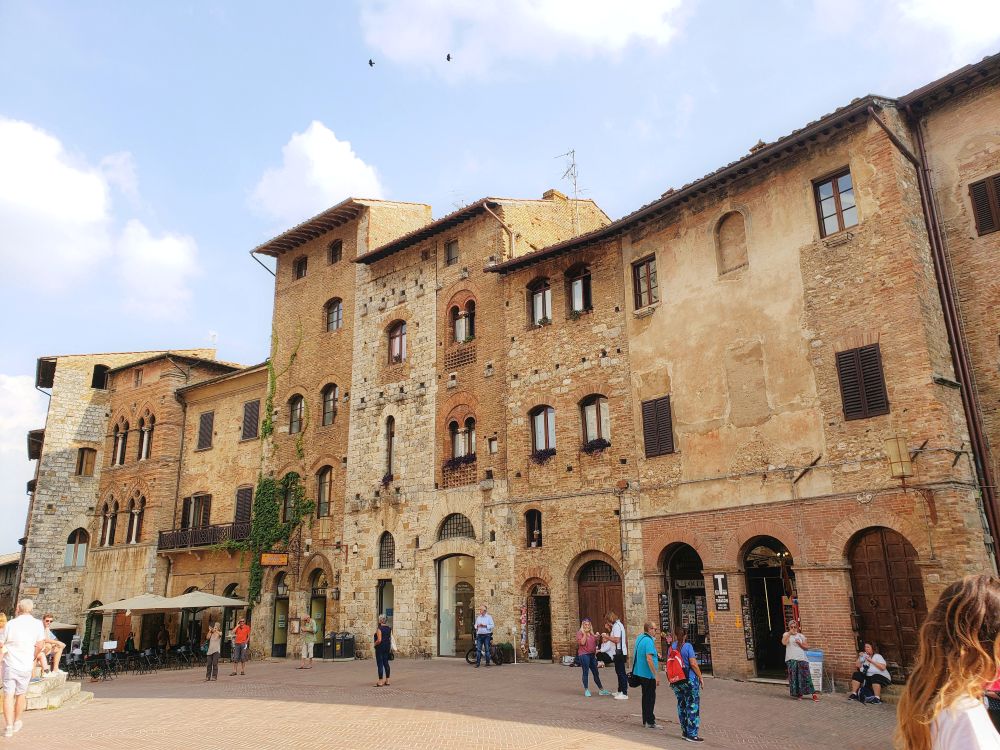 old village town buildings