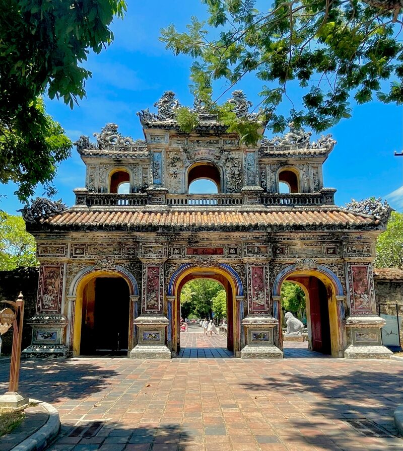 entryway gate with three archways