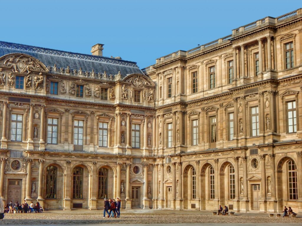 palace facade of the louvre