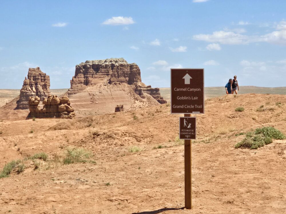 sign showing location of trailhead